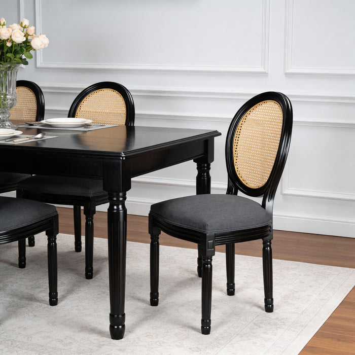 French Country Dining Chairs With Round Back (Set of 2)