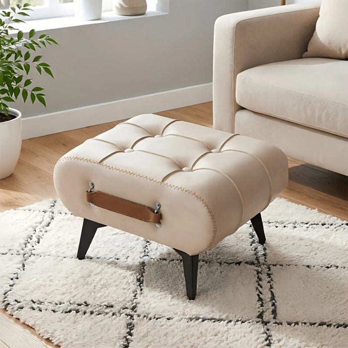 Minimalist Footstool With Hidden Storage
