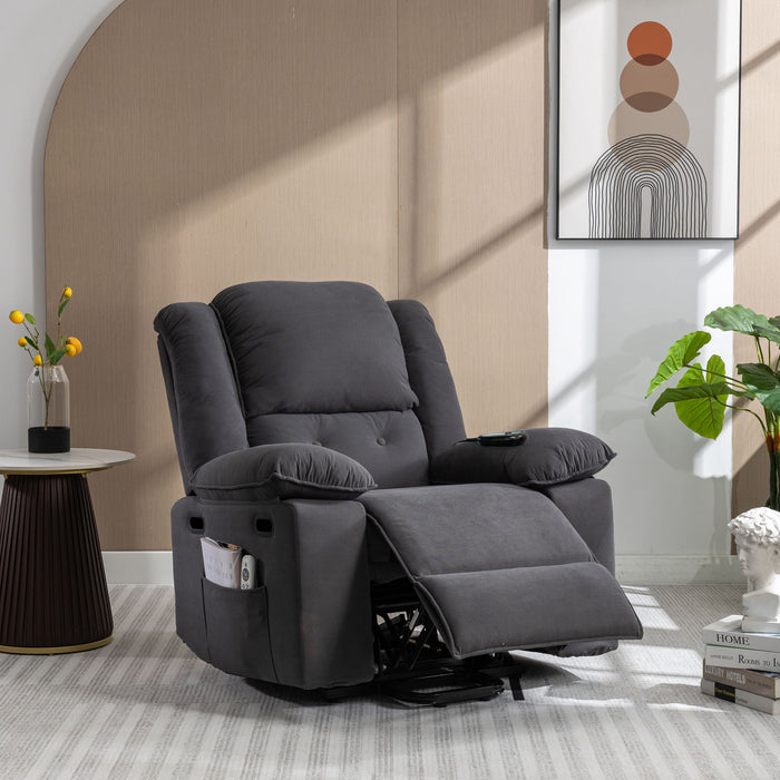 Massage Recliner Power Lift Chair With Adjustable Massage And Heating Function