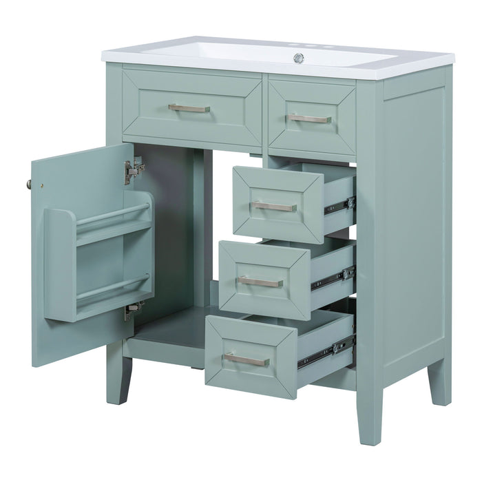 Modern Bathroom Vanity With Sink Combo, 3 Drawers