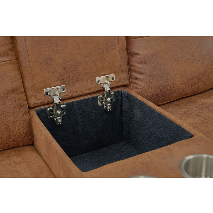 U - Shape Sectional Pull Out Bed With Console, Storage, And USB Charging