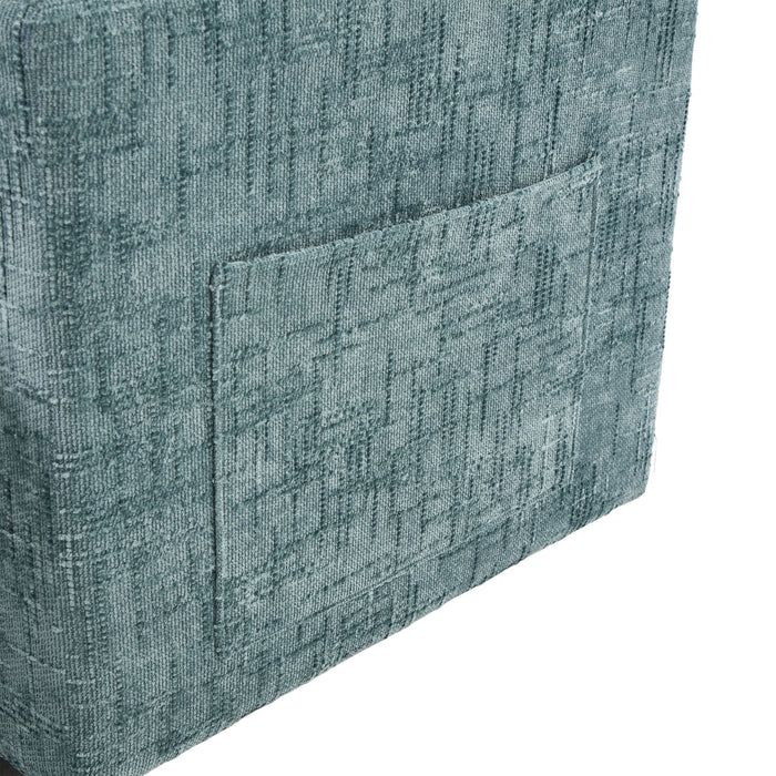 Multifunctional Chenille Recliner Sofa With Storage And Phone Bracket