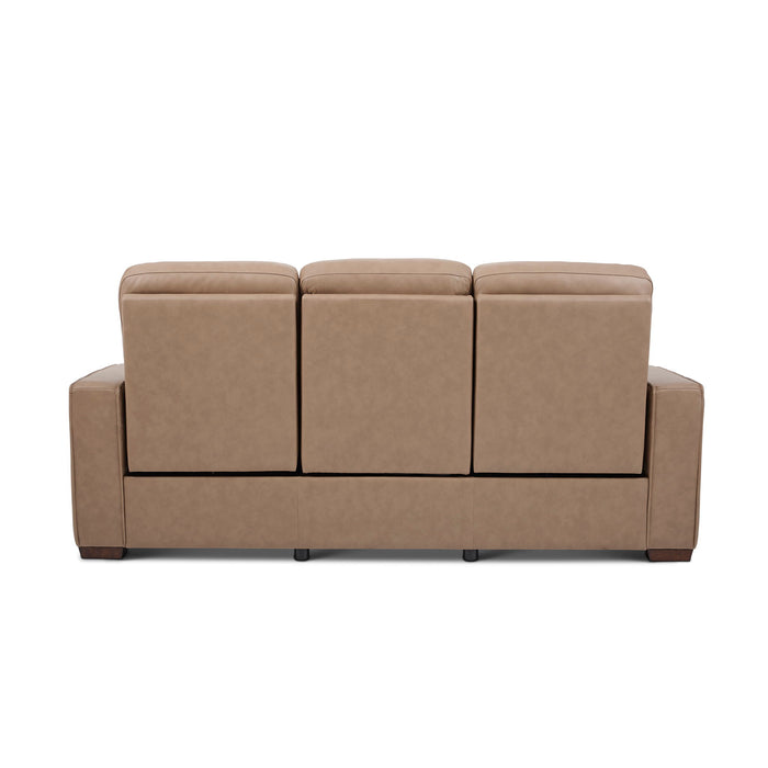 Dutch - Power Reclining Sofa With Console, Power Headrest, & Lumbar