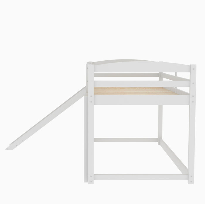 Durable Bunk Bed With Convertible Slide And Ladder