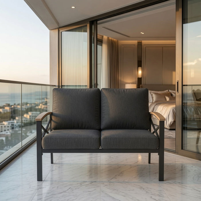 Outdoor Loveseat With Washable Cushions