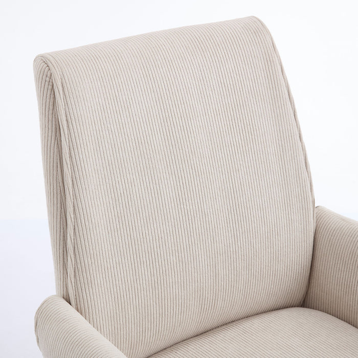 Ergonomic Mid-Back Office Chair With Striped Fabric