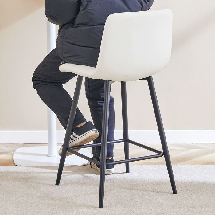 Bar Chair Set Comfortable With Metal Legs And Ergonomic Design