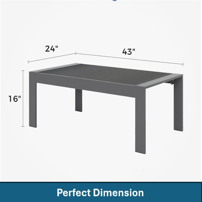 Outdoor Patio Set All-Weather With Thick Cushions