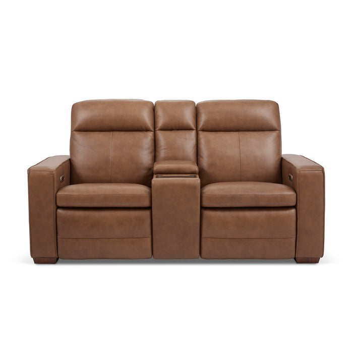 Dutch - Power Reclining Loveseat With Console, Power Headrest & Lumbar