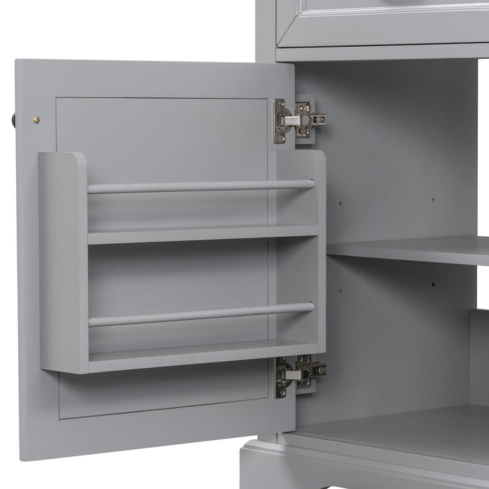 36" Bathroom Vanity With Sink, 2 Tip Out Drawers, Soft Close Hinges