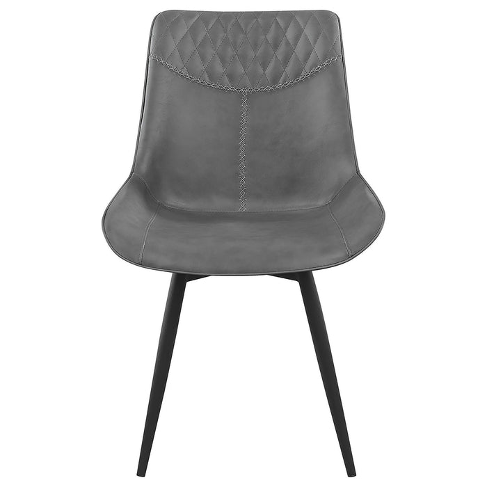 Tufted Swivel Side Chair (Set of 2) - Gray