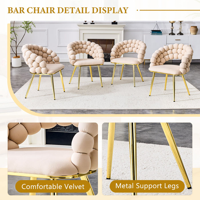 Puffy Bubble, Ball Chain Chairs For Dining Room (Set of 2)