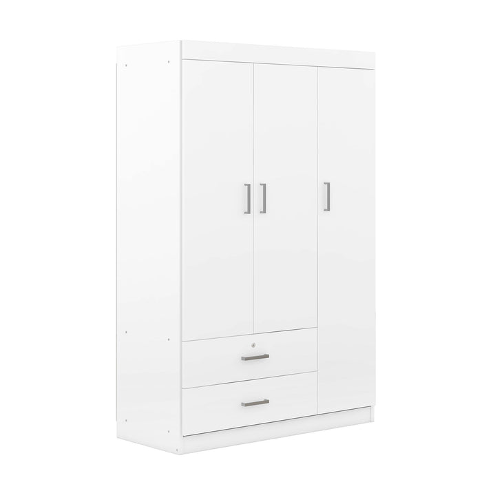 3 Door Wardrobe With 2 Drawers