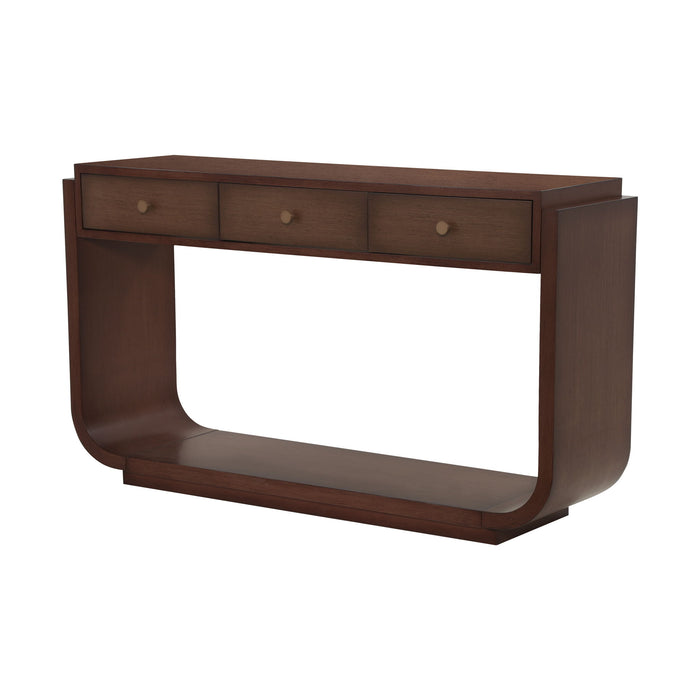 Console Table With 3 Drawers, Display Shelf