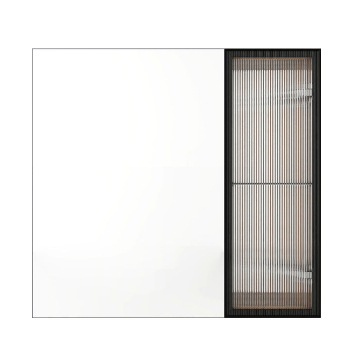 Wall Mounted Bathroom Cabinet & Adjustable Shelves - Imitative Oak