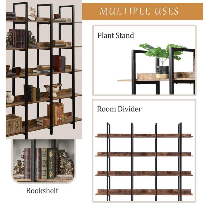 Vintage Industrial 5 Tier Bookcase