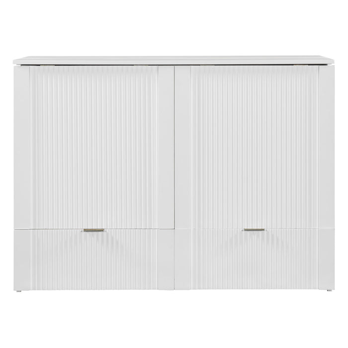 Murphy Bed With Drawer And A Set Of Sockets & USB Ports, Pulley Structure Design