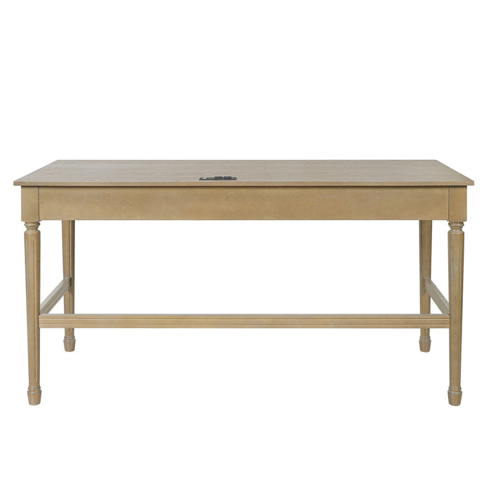 Modern Writing Desk With Drawers For Home Office
