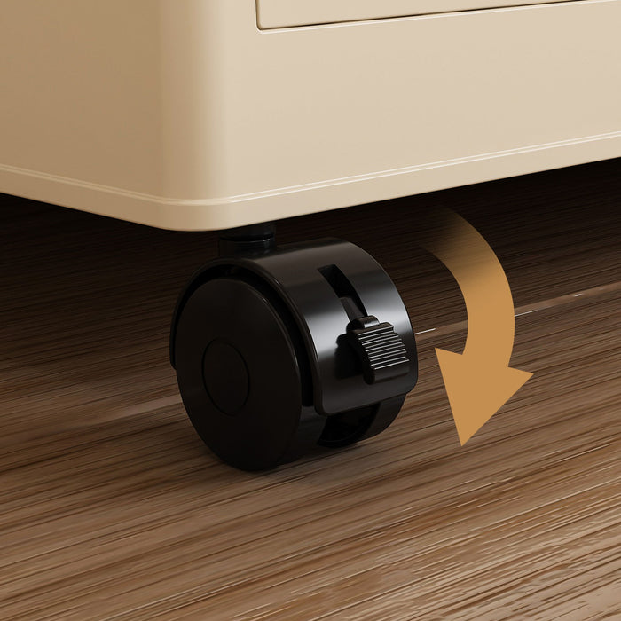 Portable Wardrobe Closet Storage Organizer For Clothes, 6 Magnetic Doors With 6 Cubes & 2 Hanging Rods, 6 Hangers - Cream White