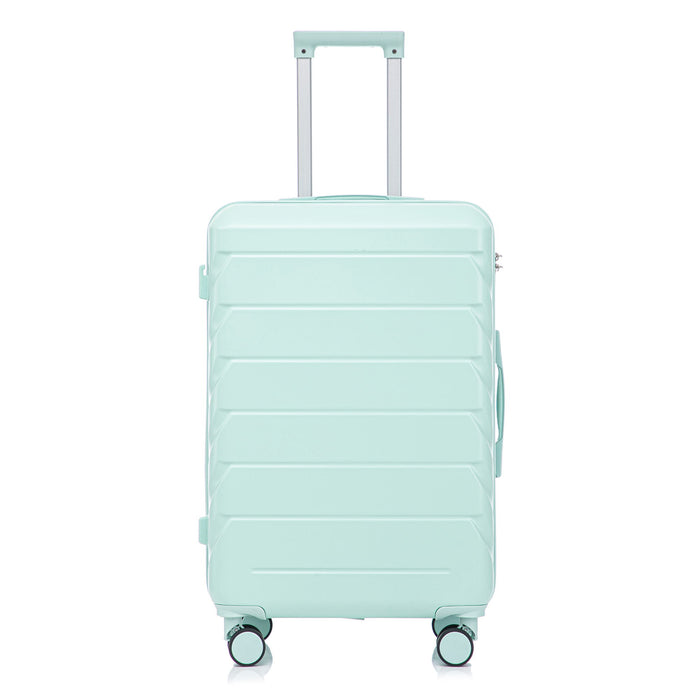 Hard Shell Luggage With Scratch Resistant Surface, 4 Wheels, Combination Lock & Side Hooks
