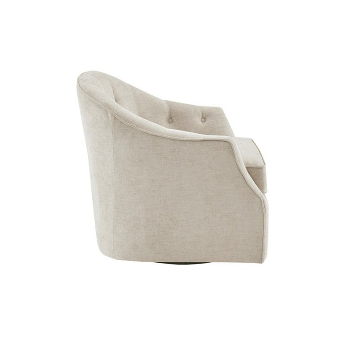 Calvin - Swivel Chair With 360 Degree Rotation - Beige