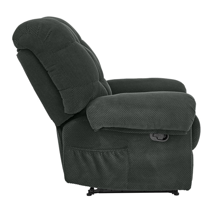 Manual Recliner, Padded Footrest