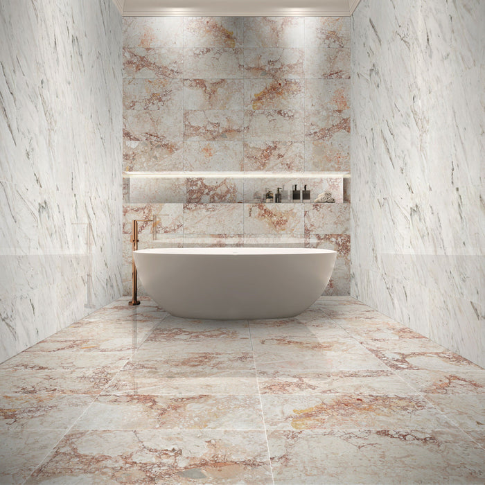 Natural Marble Polished Tile For Wall And Floor (Set of 4)