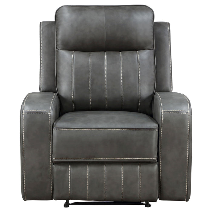 Forrest - Recliner Chair With Tufted Upholstery - Gray