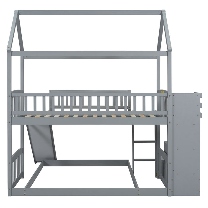 House Bunk Bed With Slide