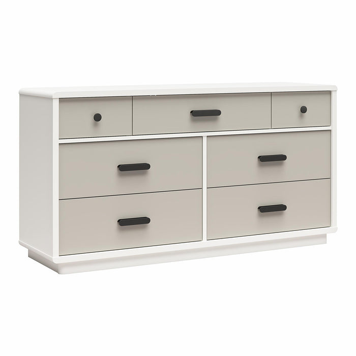 Valencia - 7 Drawer Wide Dresser - Taupe