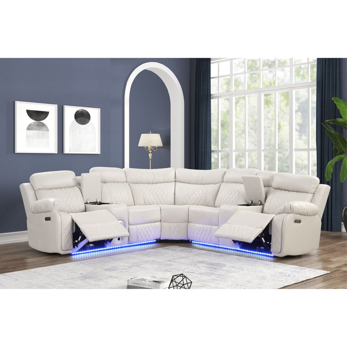 Lacrosse - Power Reclining Sectional Sofa
