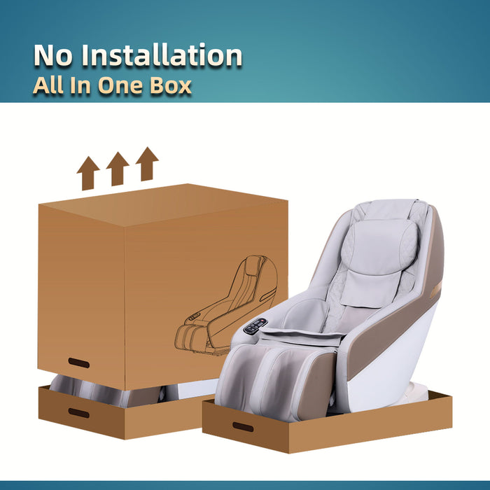 Knead Tap Shiatsu Massage Chair, Zero Gravity Full Body With Auto Modes And Airbag Massage