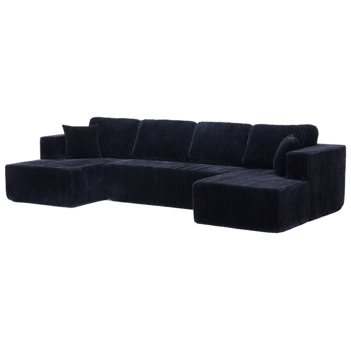 U-Shape Modular Sectional Sofa For Living Room