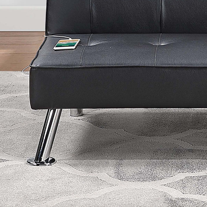Tufted Sofa With USB Port For Living Room