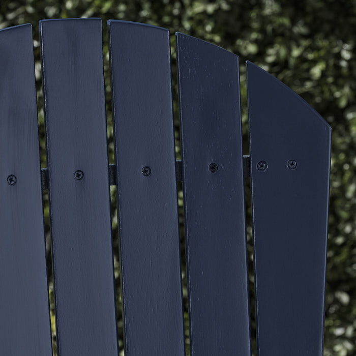 Outdoor Weather Resistant Acacia Wood Adirondack Dining Chairs (Set of 2)