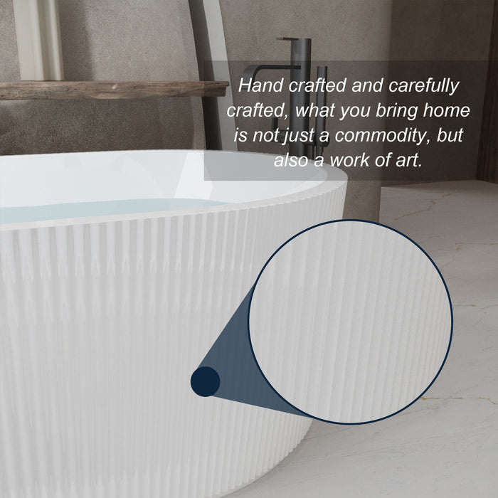 Linear Freestanding Soaker Tub
