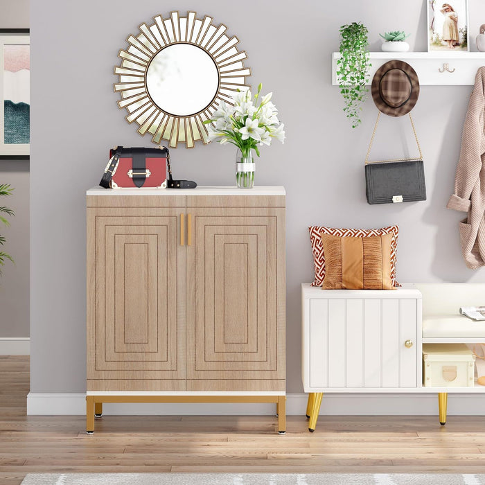 Shoe Cabinet With Doors, 5 Tiers Shoe Storage Organizer