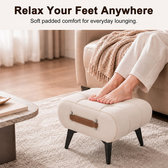 Minimalist Footstool With Hidden Storage