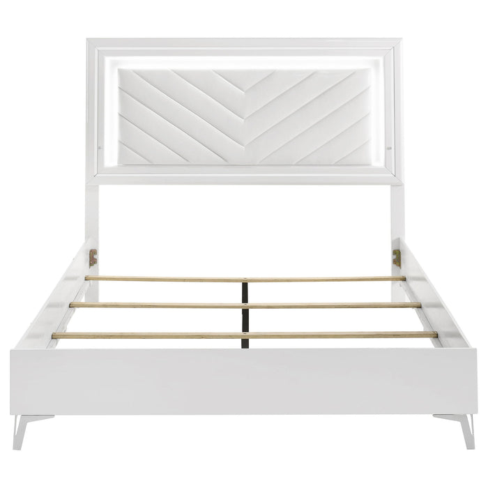 Buckley - Panel Bed With LED Trim