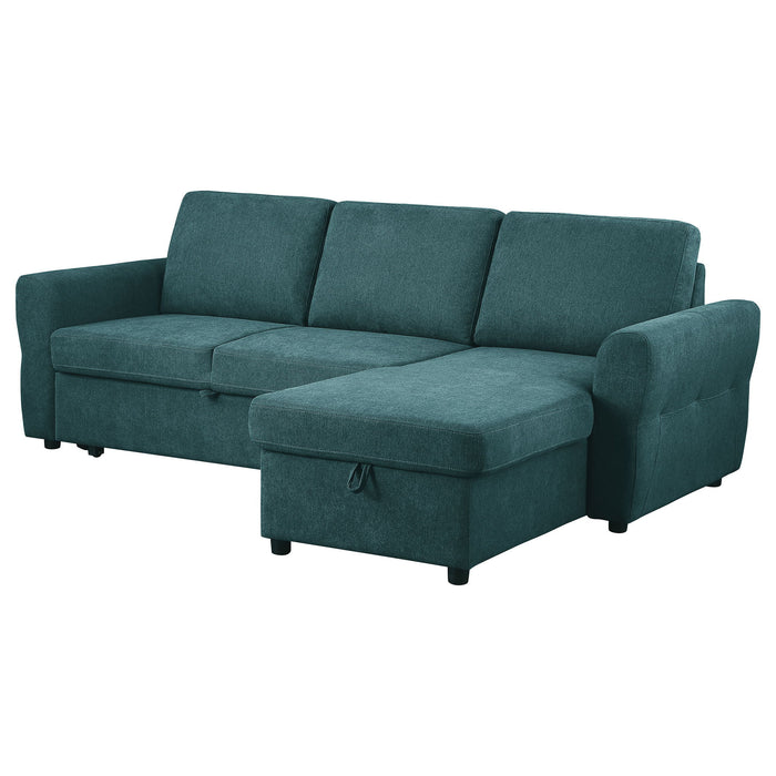 Kenna- Sleeper Sectional Sofa With Storage Ottoman