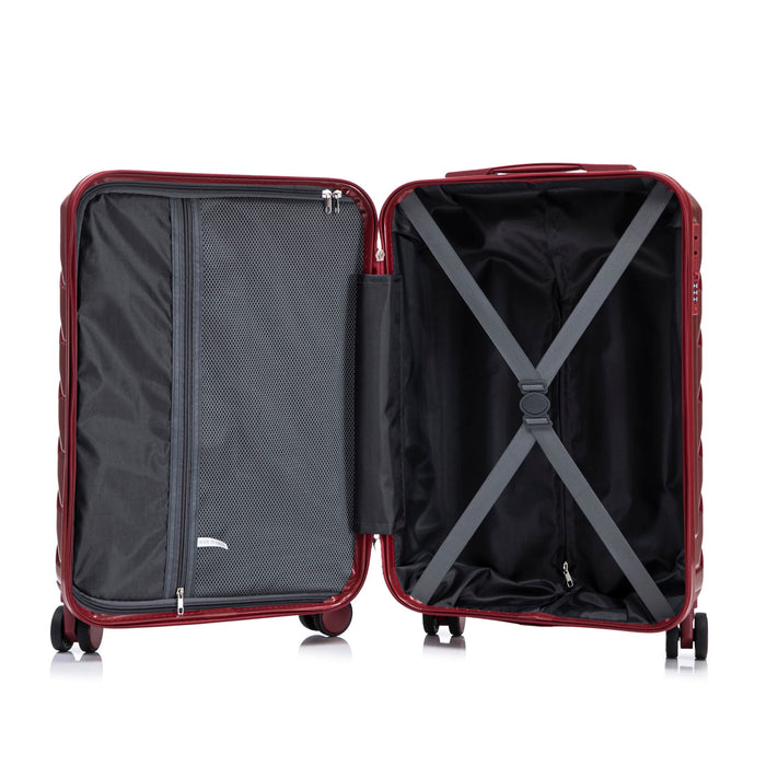 Hard Shell Travel Luggage With Scratch Resistant Surface