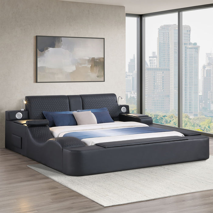 Zoya - Smart Multifunctional Bed, Built In Bluetooth Speakers, USB Charging