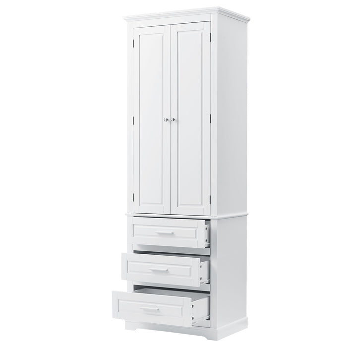 Storage Cabinet With 3 Drawers For Bathroom