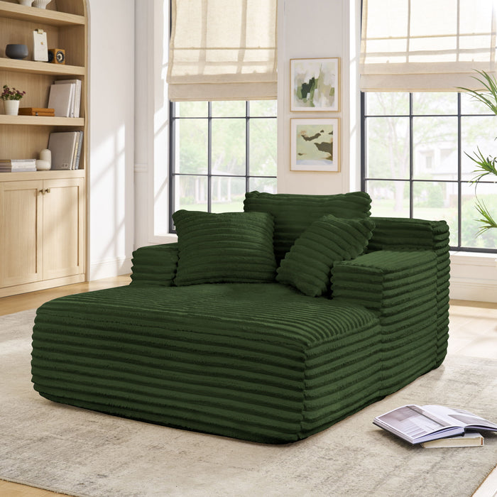 Chaise Lounge Sofa Bed With Deep Seat For Living Room