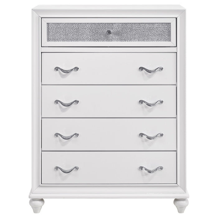 Randall - 5 Drawer Chest - White