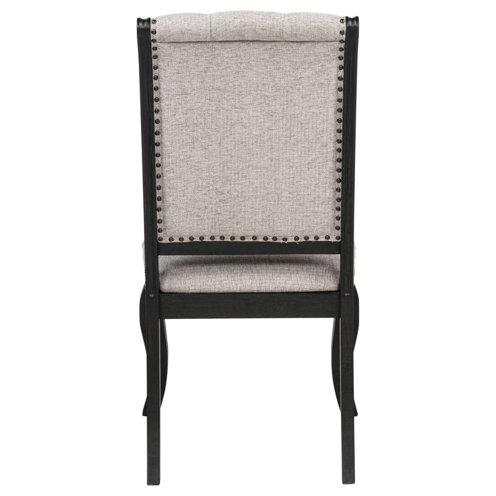 Kinzler - Side Chairs (Set of 2) - Tan / Black