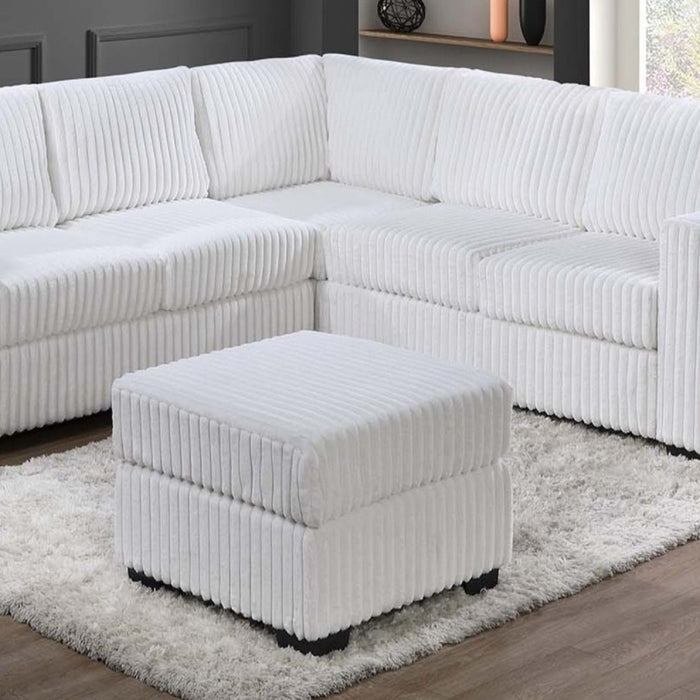 Contemporary Sectional Set With Ottoman