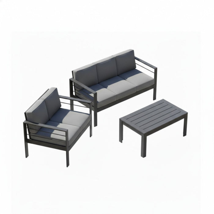 Outdoor Patio Set All-Weather With Thick Cushions