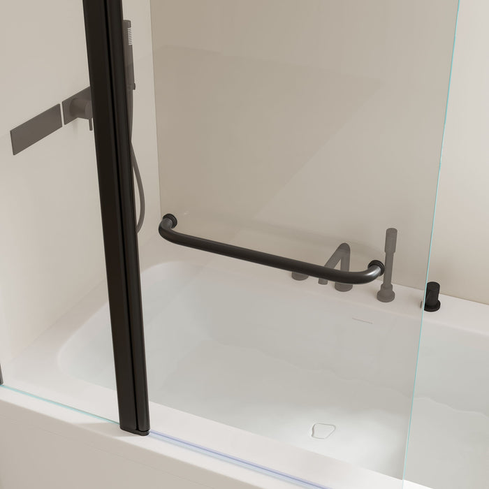 Shower Doors For Bathtub With Tempered Glass