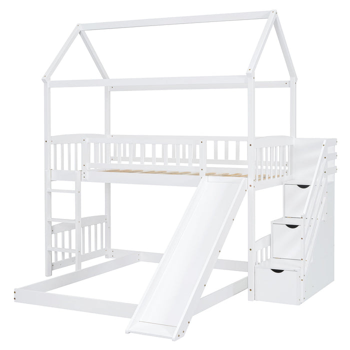 House Bunk Bed With Slide